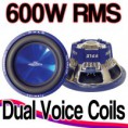 Pyle Blue Wave Dual 4 Ohm Coil 12" Subwoofer